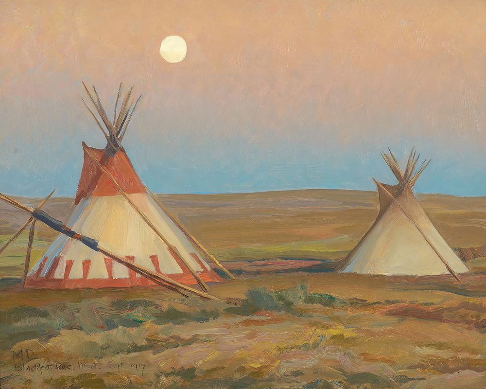 Evening on Blackfeet Reservation art print by Maynard Dixon for $57.95 CAD