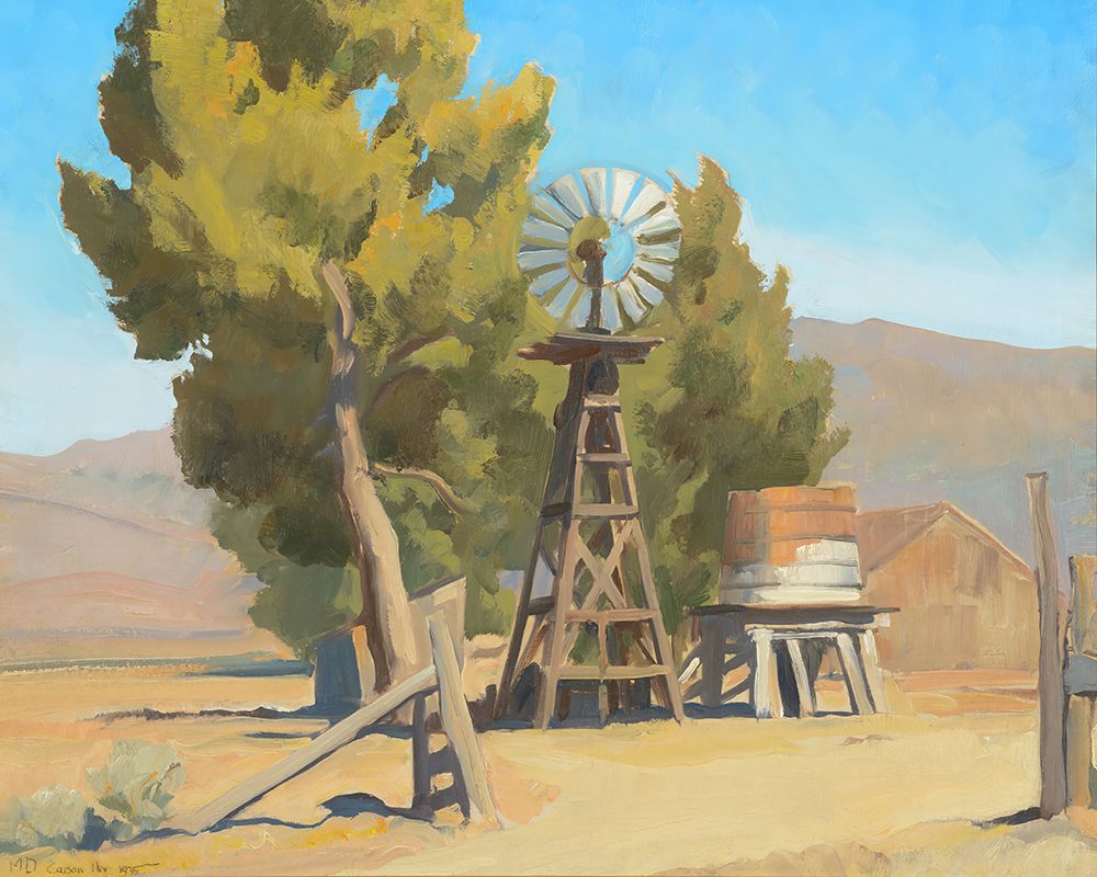 Ranch Windmill  Carson  Nevada art print by Maynard Dixon for $57.95 CAD