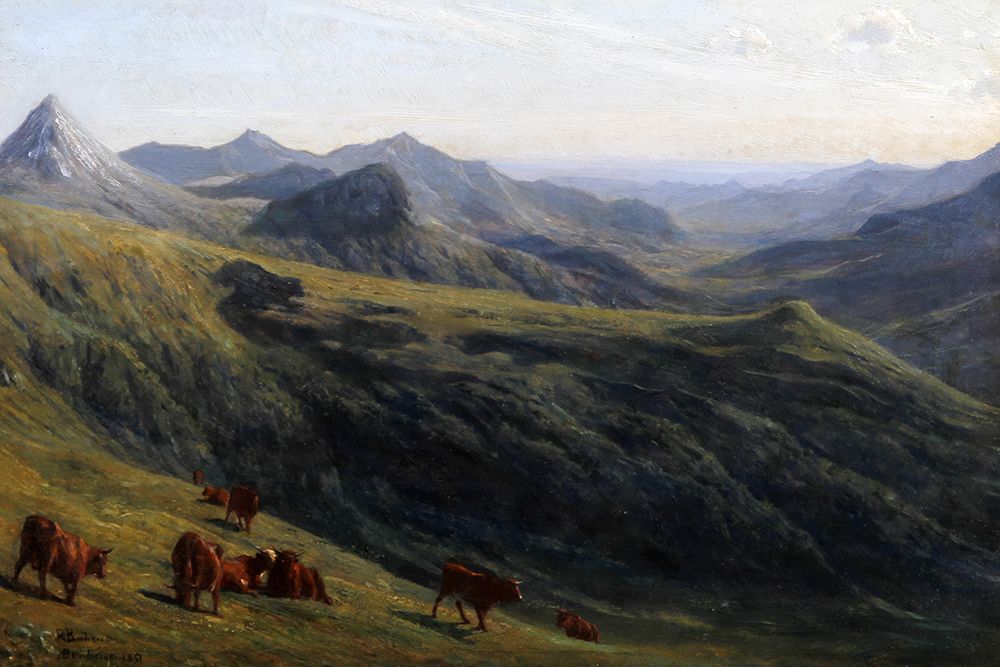 Cattle on a Hill art print by Rosa Bonheur for $57.95 CAD