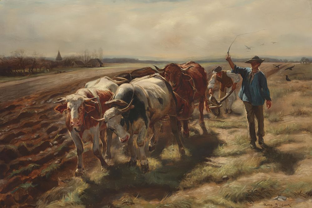 Ox Plough 1875 art print by Rosa Bonheur for $57.95 CAD