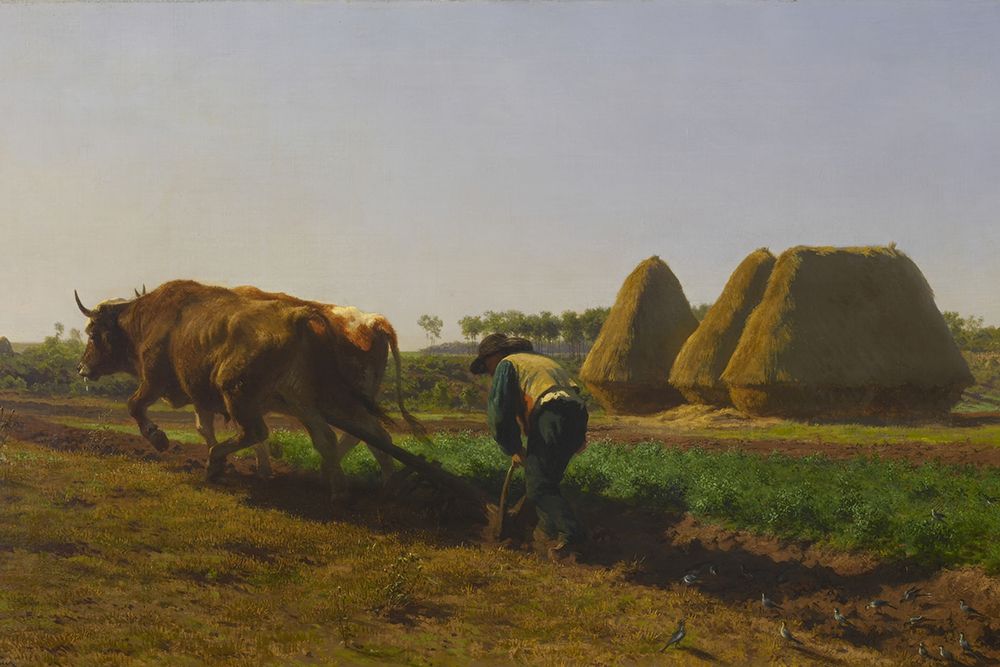 Ploughing Scene 1854 art print by Rosa Bonheur for $57.95 CAD