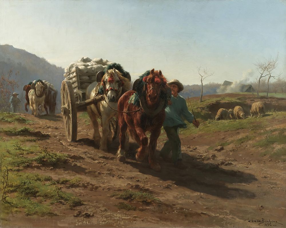 Return from the Fields 1854 art print by Rosa Bonheur for $57.95 CAD