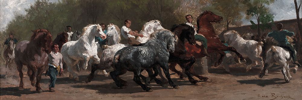 The Horse Fair Study art print by Rosa Bonheur for $57.95 CAD