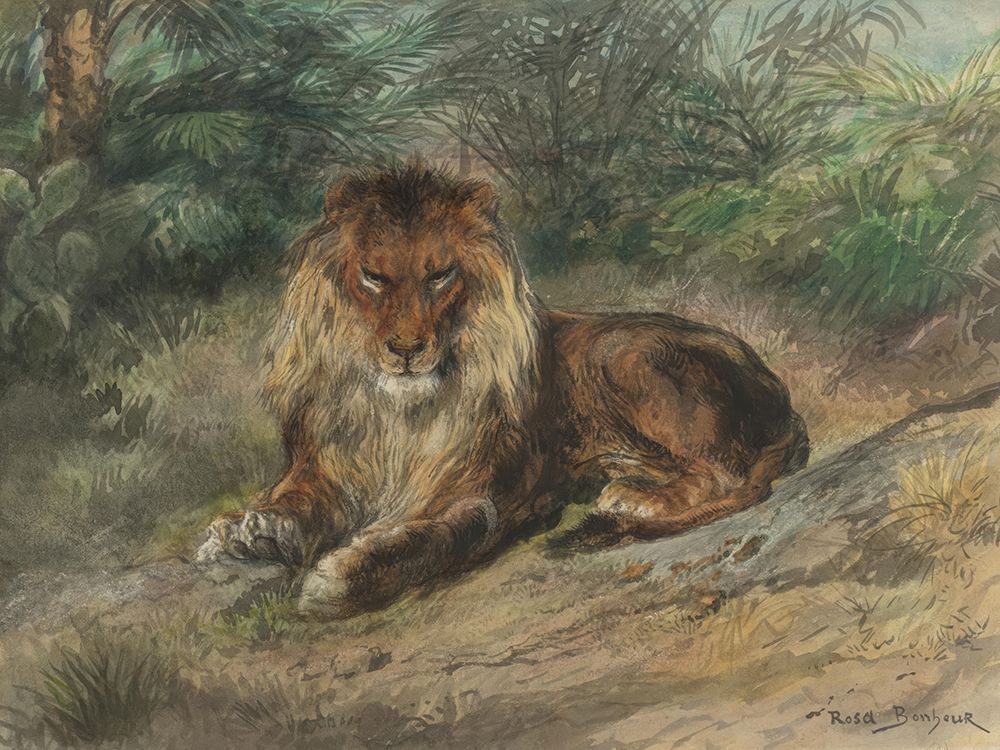 The Old Monarch 1850 art print by Rosa Bonheur for $57.95 CAD