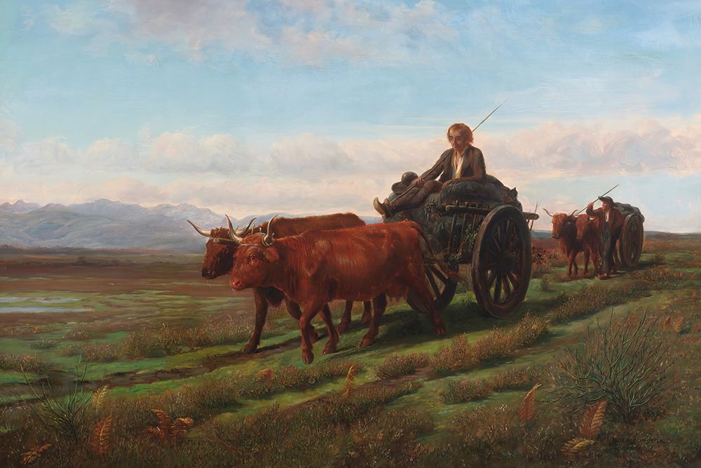 While Going for a Walk 1851 art print by Rosa Bonheur for $57.95 CAD