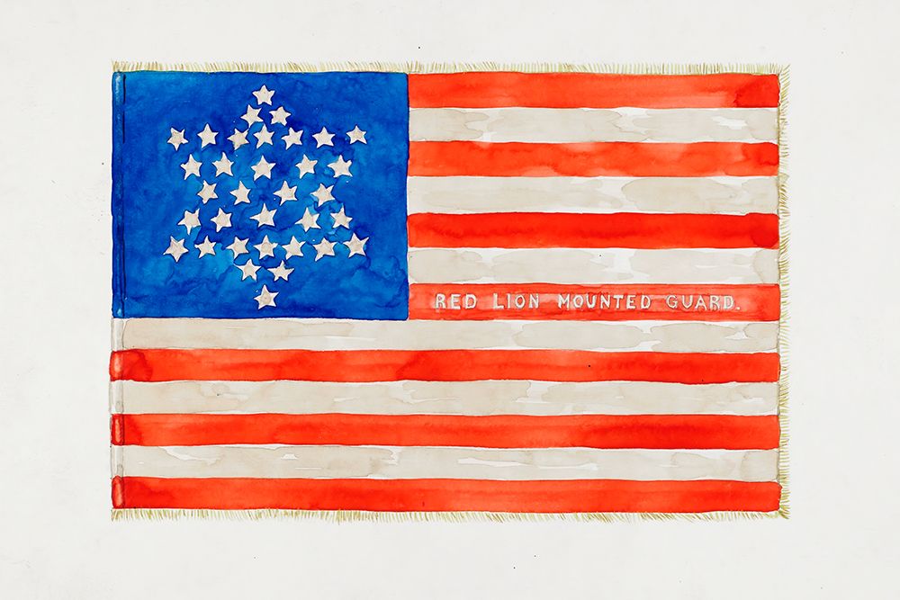 American Civil War Flag 1936 art print by Edward Grant for $57.95 CAD