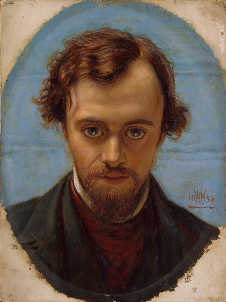 Portrait of Dante Gabriel Rosetti 1853 art print by William Holman Hunt for $57.95 CAD