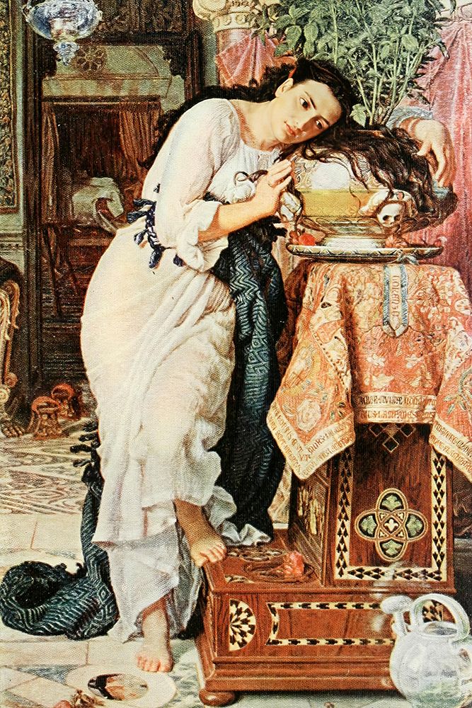 Isabella and the Pot of Basil art print by William Holman Hunt for $57.95 CAD