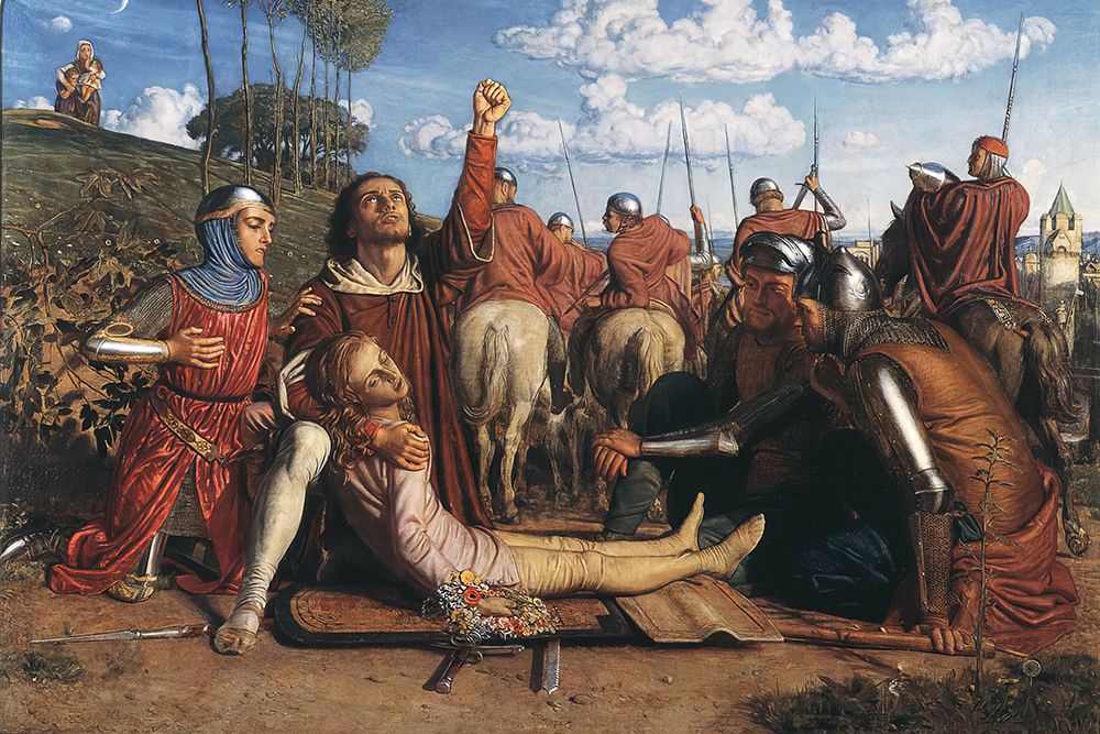 Rienzi Vowing to Obtain Justice art print by William Holman Hunt for $57.95 CAD