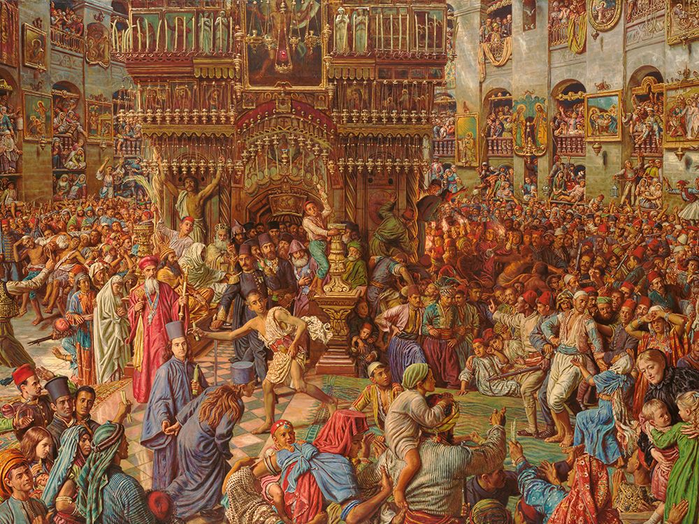 The Miracle of the Sacred Fire art print by William Holman Hunt for $57.95 CAD