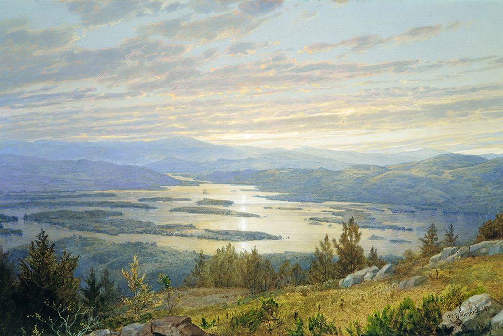 Lake Squam from Red Hill 1874 art print by William Trost Richards for $57.95 CAD