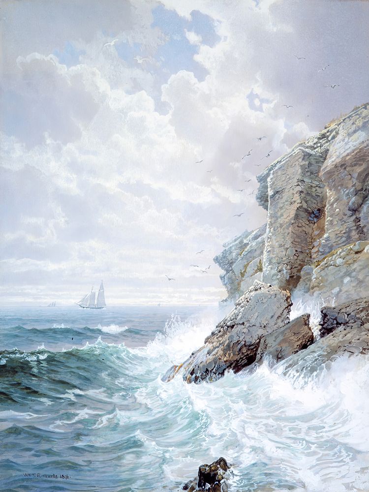 Purgatory Cliff 1876 art print by William Trost Richards for $57.95 CAD