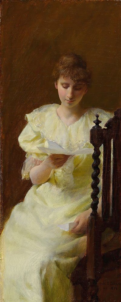 Lady In Yellow 1893 art print by Charles Courtney Curran for $57.95 CAD