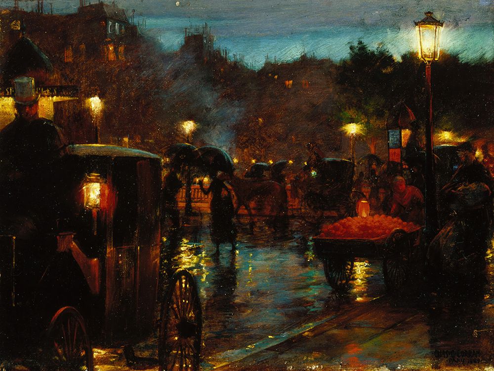 Paris at Night 1889 art print by Charles Courtney Curran for $57.95 CAD