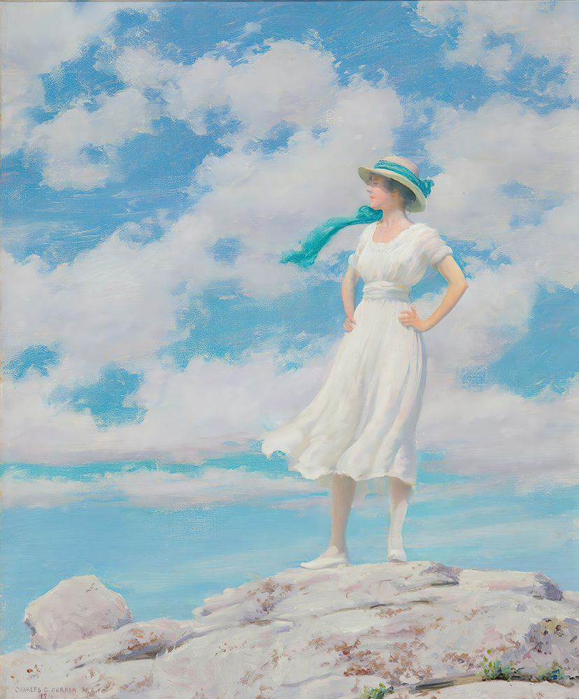 Sunny Sky, On the Summit 1918 art print by Charles Courtney Curran for $57.95 CAD