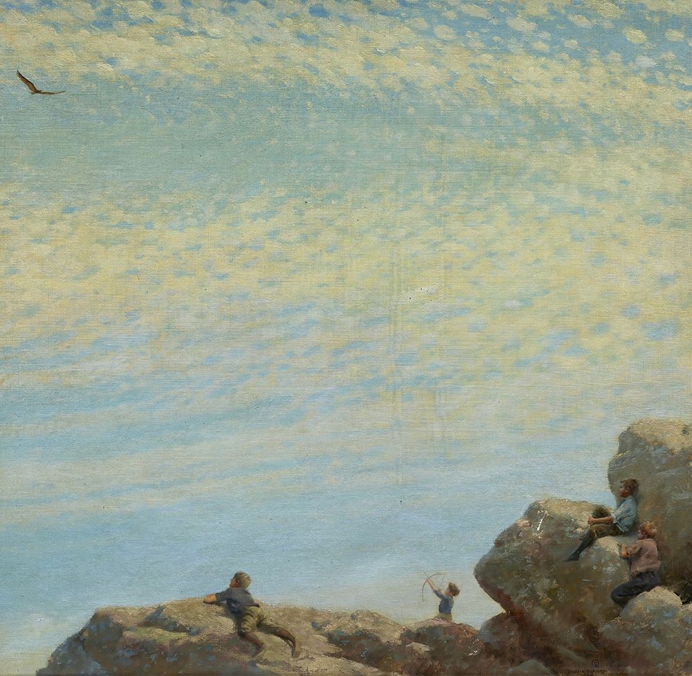 The Hawk 1909 art print by Charles Courtney Curran for $57.95 CAD