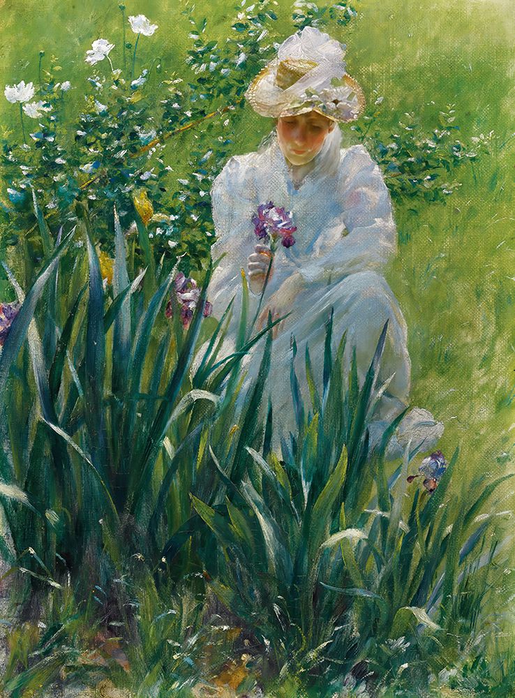 The Iris Bed 1891 art print by Charles Courtney Curran for $57.95 CAD