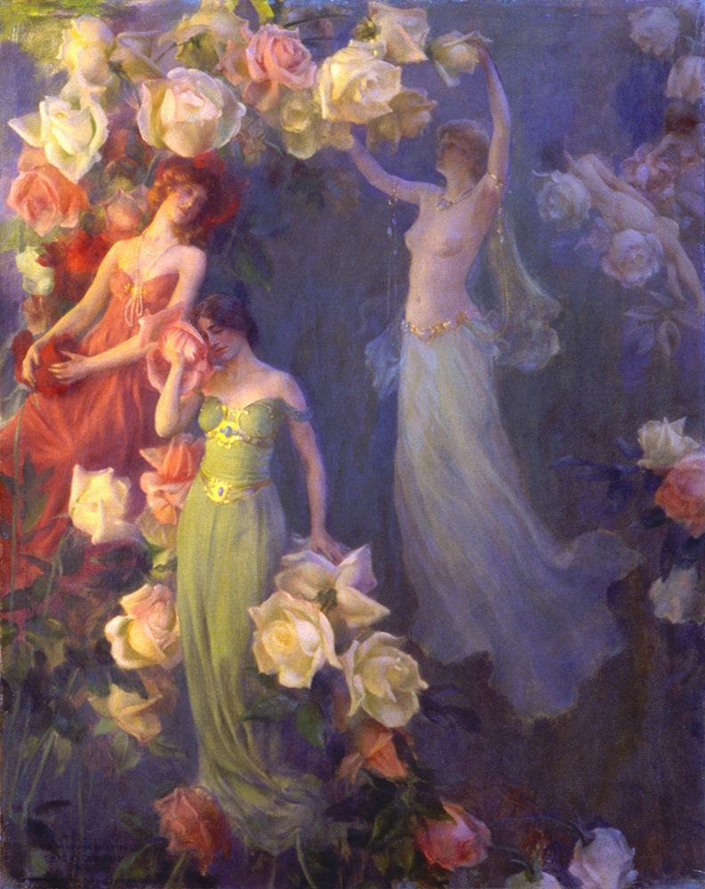The Perfume of Roses 1902 art print by Charles Courtney Curran for $57.95 CAD