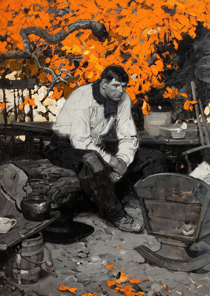 Babysitting 1920 art print by Dean Cornwell for $57.95 CAD