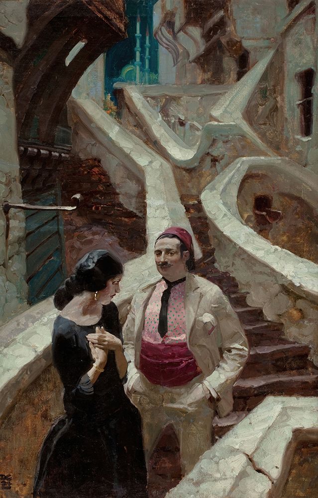 City of Temptation 1924 art print by Dean Cornwell for $57.95 CAD