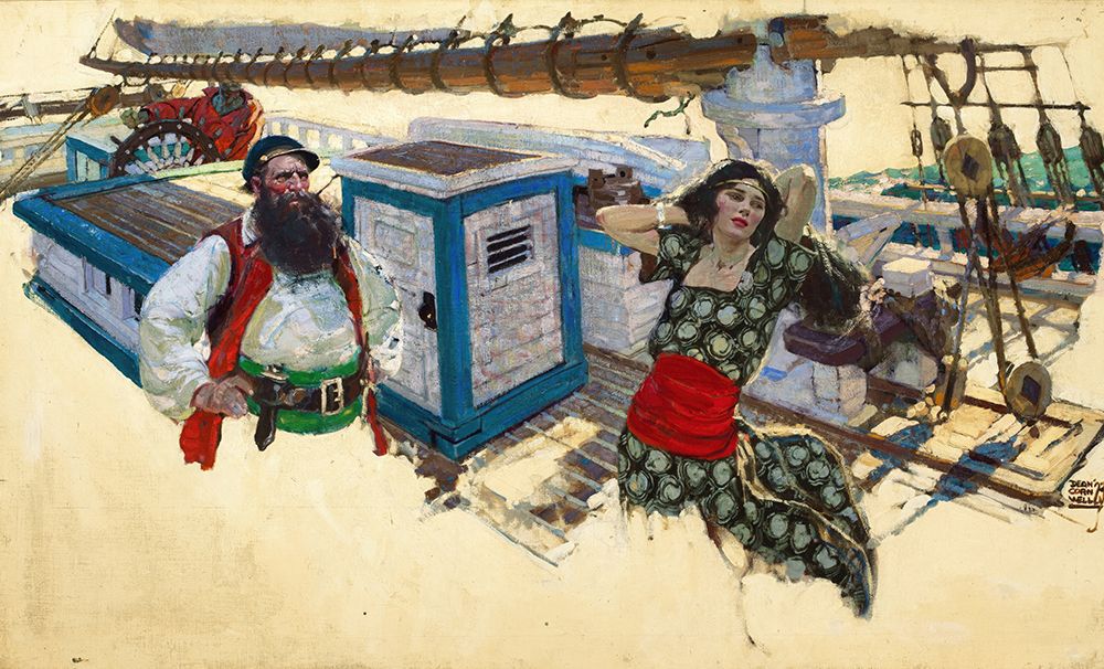 Never the Twain Shall Meet 1923 II art print by Dean Cornwell for $57.95 CAD