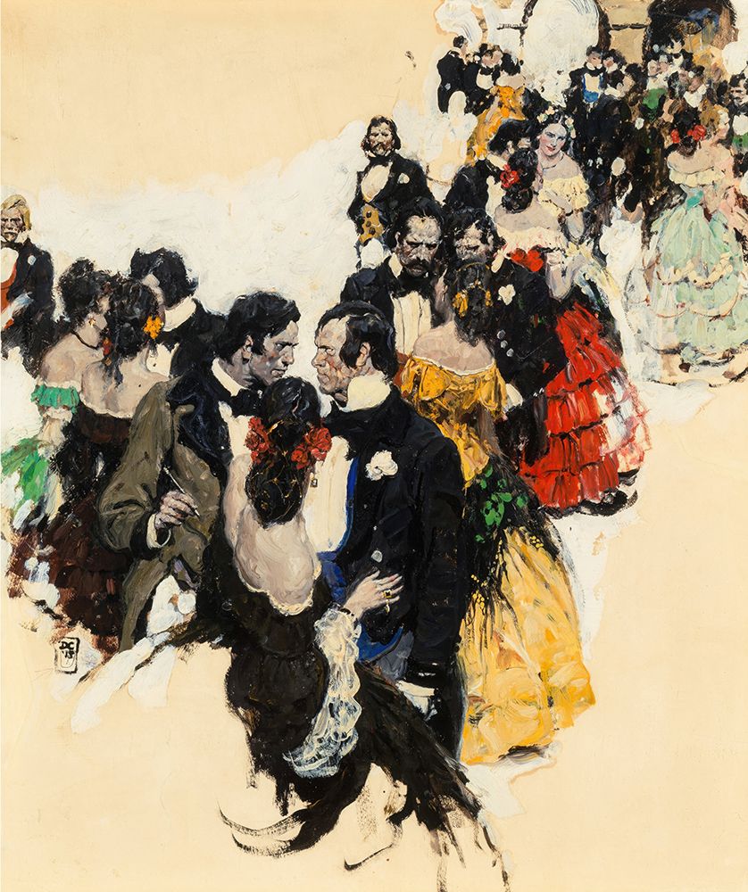 Periwinkle House 1918 art print by Dean Cornwell for $57.95 CAD