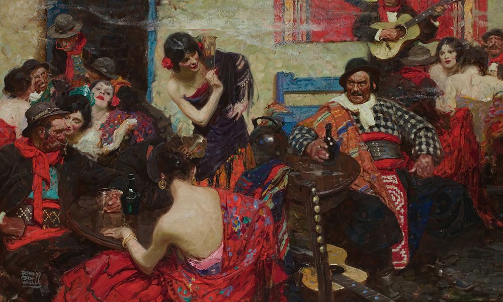 Spanish Tavern 1922 art print by Dean Cornwell for $57.95 CAD