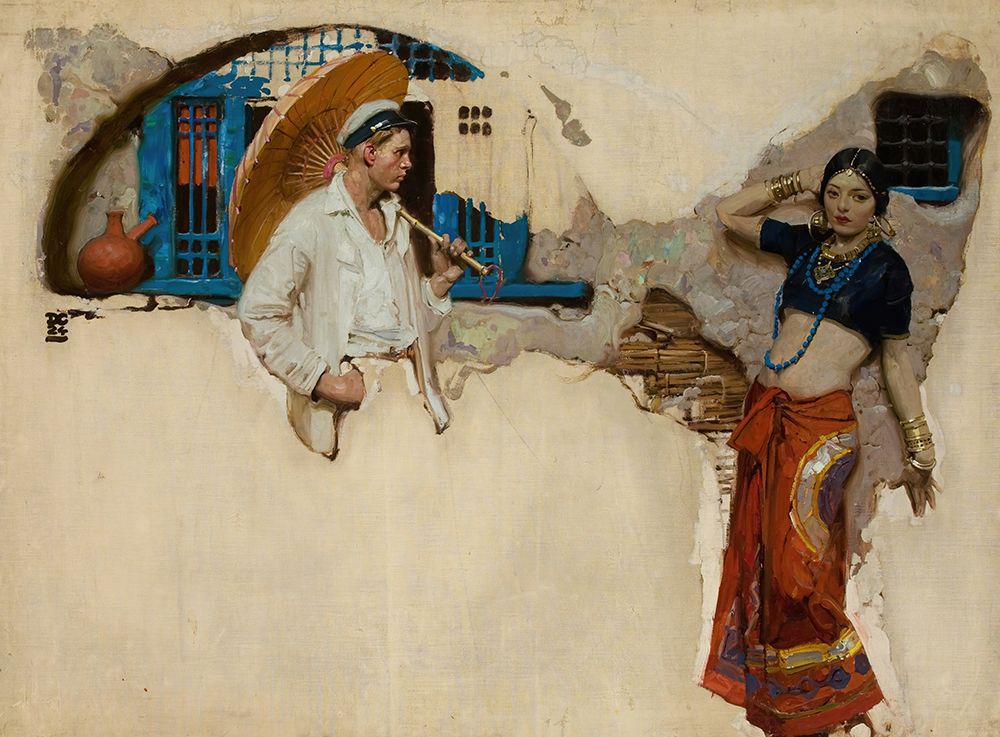 The Man at the Crossroads 1924 art print by Dean Cornwell for $57.95 CAD