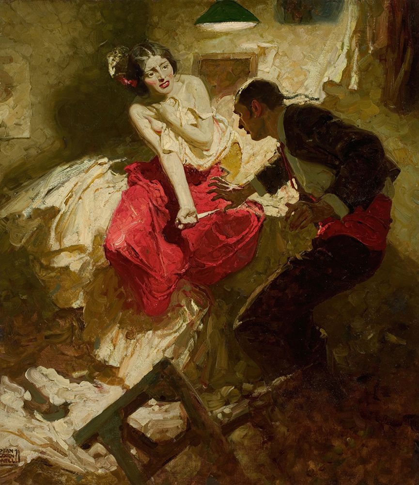 The Red Shawl 1922 art print by Dean Cornwell for $57.95 CAD