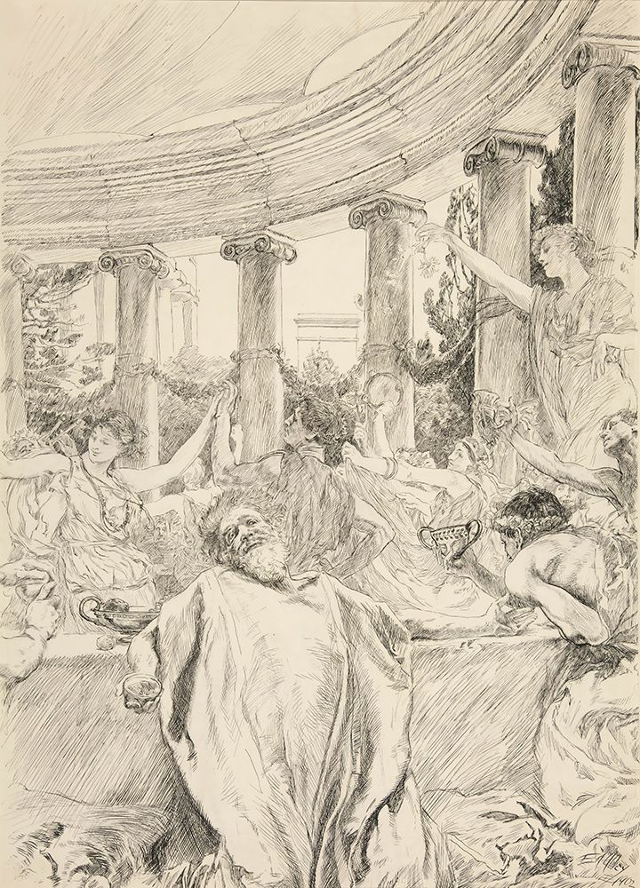 Apemantus, Hoy day what a sweep of vanity comes this way They dance art print by Edwin Austin Abbey for $57.95 CAD