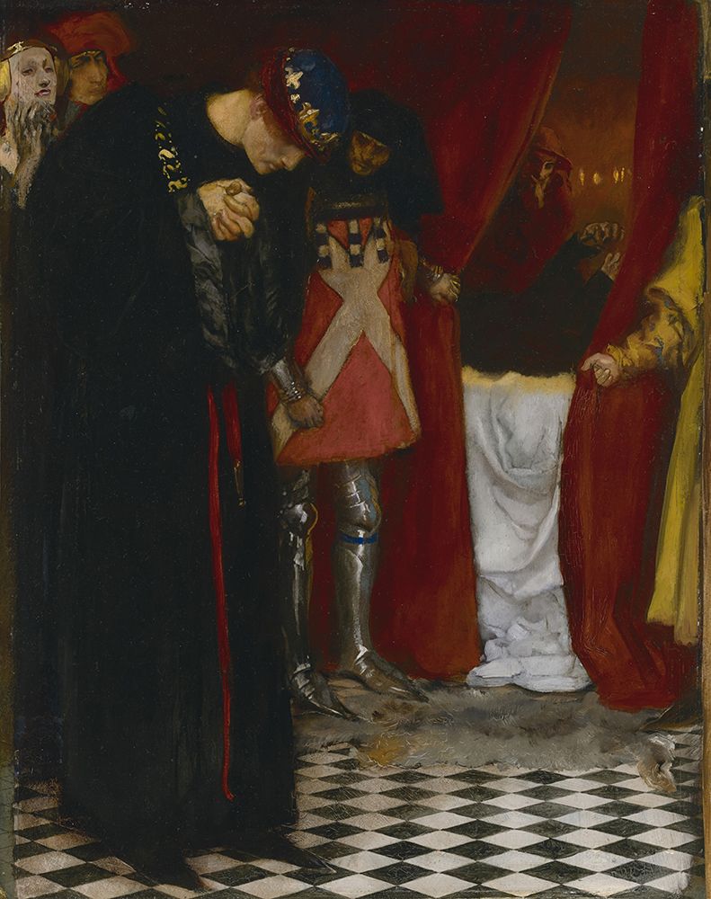 Come hither, gracious sovereign, view this body, King Henry VI, Part II, Act III, Scene II 1891 art print by Edwin Austin Abbey for $57.95 CAD