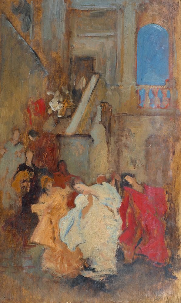 Compositional Study, possibly for A Measure 1897 art print by Edwin Austin Abbey for $57.95 CAD