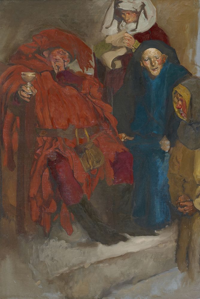 Compositional Study, possibly for The Merry Wives of Windsor 1871 art print by Edwin Austin Abbey for $57.95 CAD