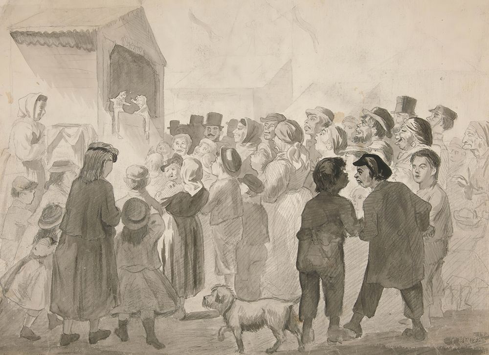 Crowd Scene art print by Edwin Austin Abbey for $57.95 CAD