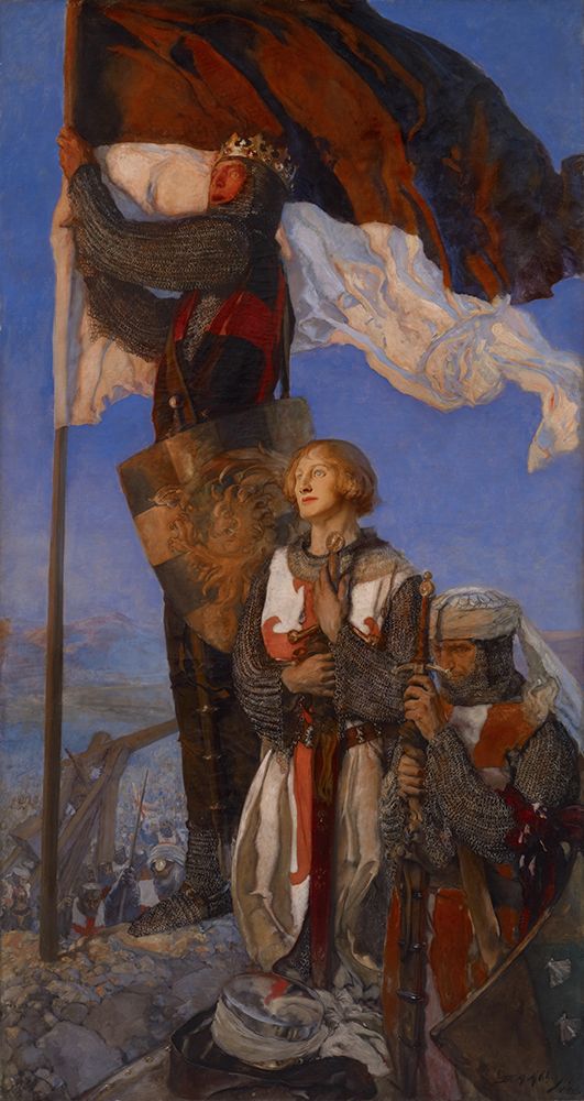 Crusaders Sighting Jerusalem 1901 art print by Edwin Austin Abbey for $57.95 CAD