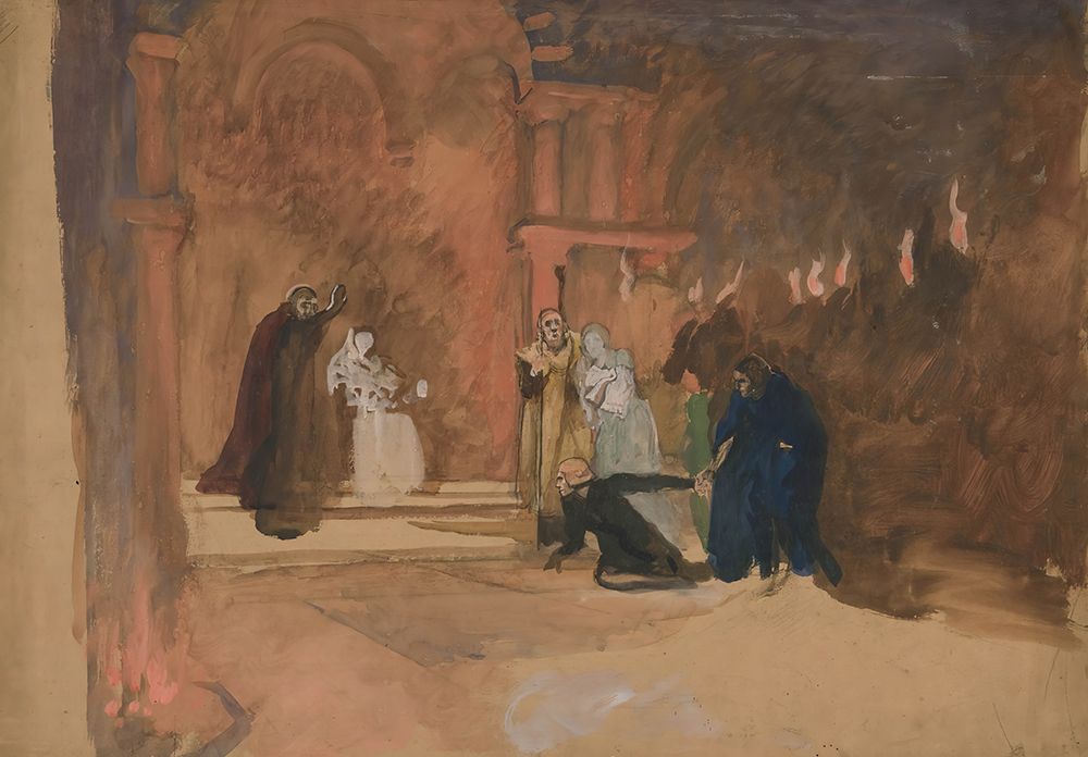 Figure scene, Hamlet art print by Edwin Austin Abbey for $57.95 CAD
