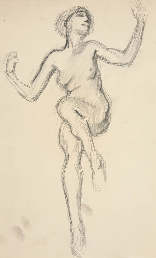 Figure study for The Hours II art print by Edwin Austin Abbey for $57.95 CAD