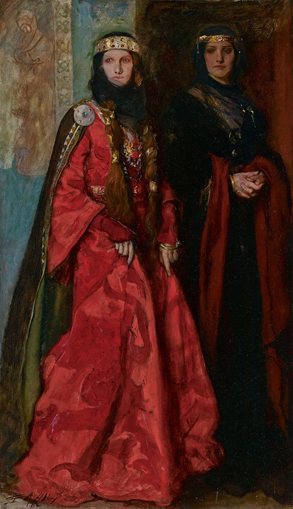 Goneril and Regan, King Lear, Act I, Scene I 1902 art print by Edwin Austin Abbey for $57.95 CAD
