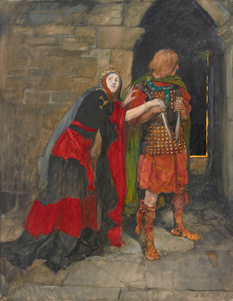 Lady Macbeth Infirm of purpose Give me the daggers Act II, Scene II, Macbeth art print by Edwin Austin Abbey for $57.95 CAD