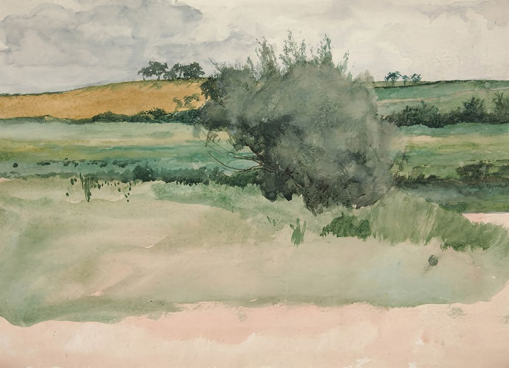 Landscape, Fields art print by Edwin Austin Abbey for $57.95 CAD