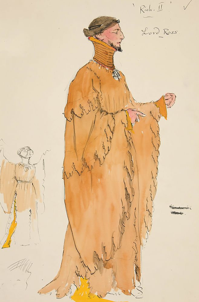 Lord Ross, costume sketch for Henry Irvings Planned Production of King Richard II art print by Edwin Austin Abbey for $57.95 CAD