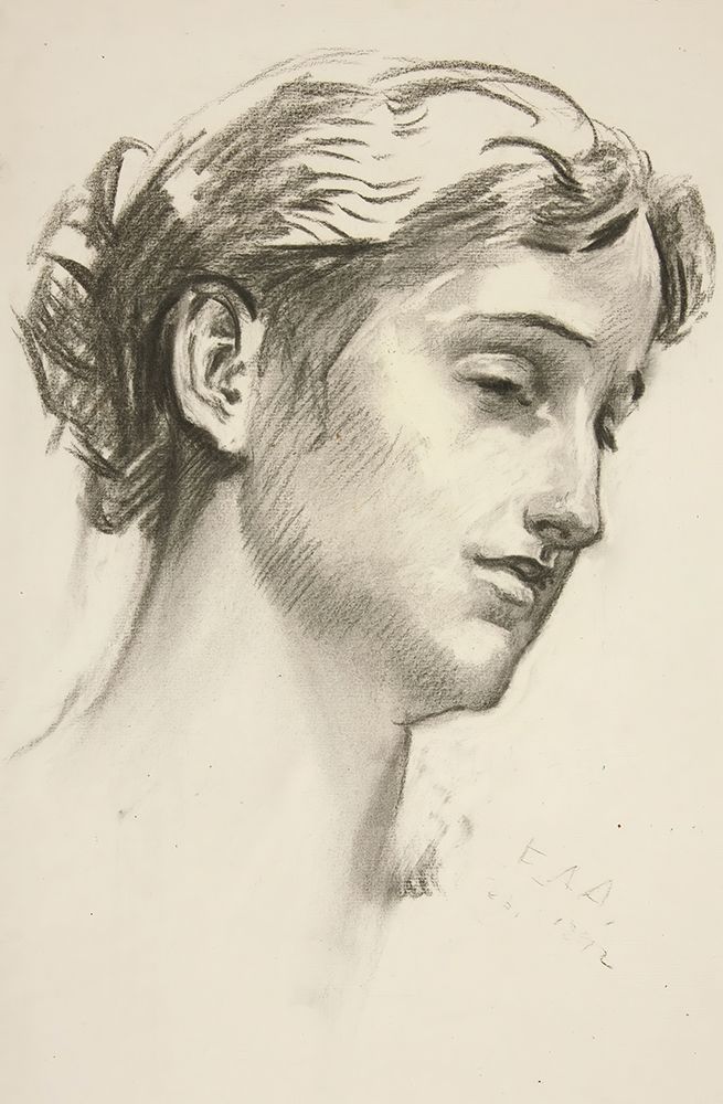 Portrait of a Young Woman art print by Edwin Austin Abbey for $57.95 CAD