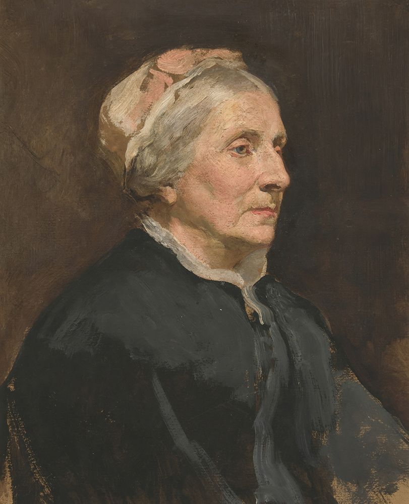 Portrait of an older woman art print by Edwin Austin Abbey for $57.95 CAD