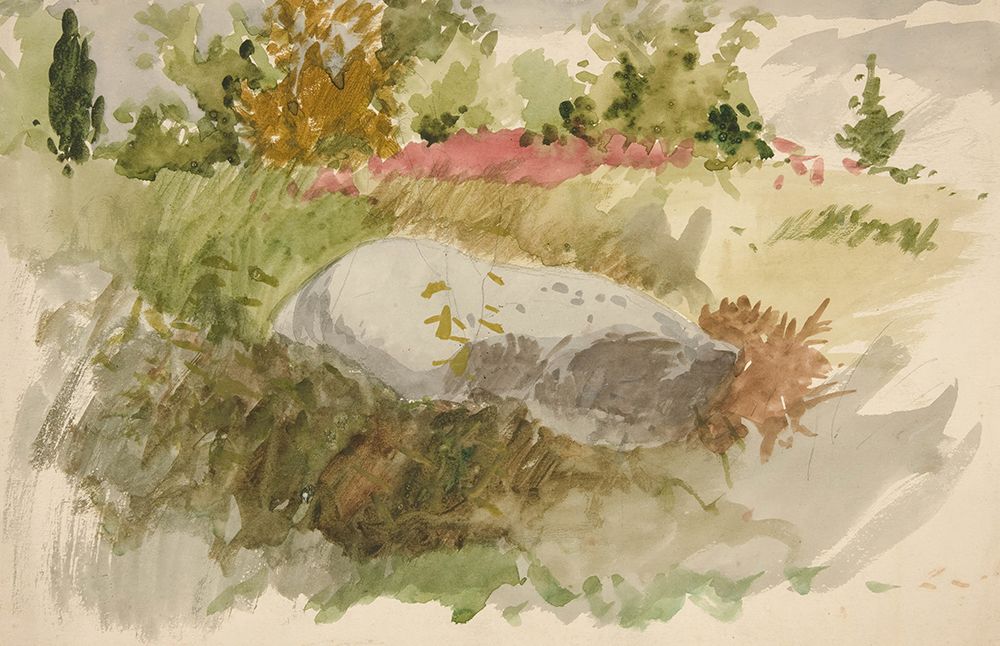 Rocks and Shrubs art print by Edwin Austin Abbey for $57.95 CAD