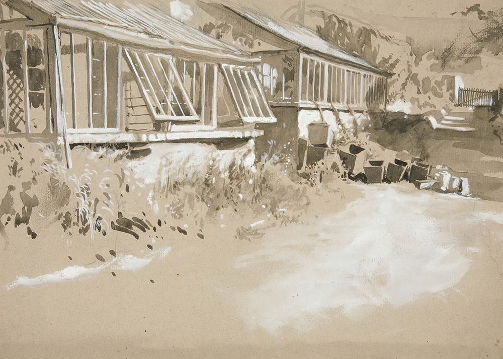 Shacks and Shrubs art print by Edwin Austin Abbey for $57.95 CAD
