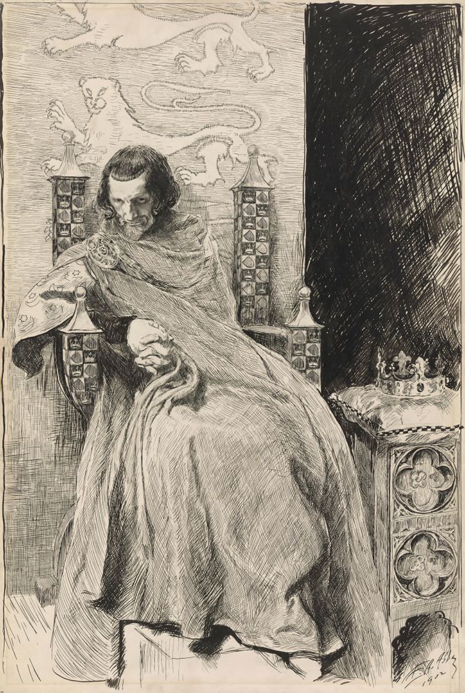 Sketch for King John art print by Edwin Austin Abbey for $57.95 CAD