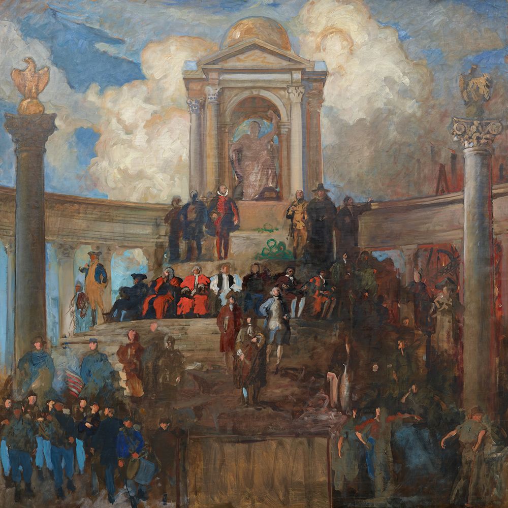 Study for The Apotheosis of Pennsylvania, House of Representatives Chamber art print by Edwin Austin Abbey for $57.95 CAD