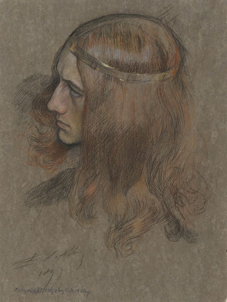 Study for the Head of Hamlet art print by Edwin Austin Abbey for $57.95 CAD