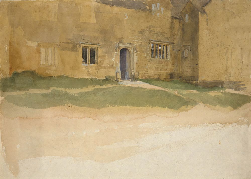 Study of an English medieval house art print by Edwin Austin Abbey for $57.95 CAD