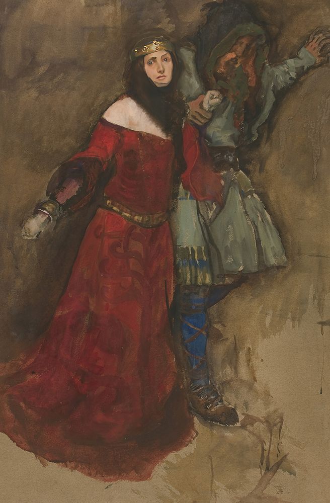 Scene, from Hamlet or Macbeth art print by Edwin Austin Abbey for $57.95 CAD